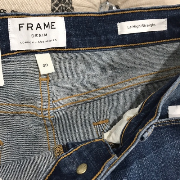 FRAME Le High Ankle Straight Leg Jeans - Picture 5 of 9